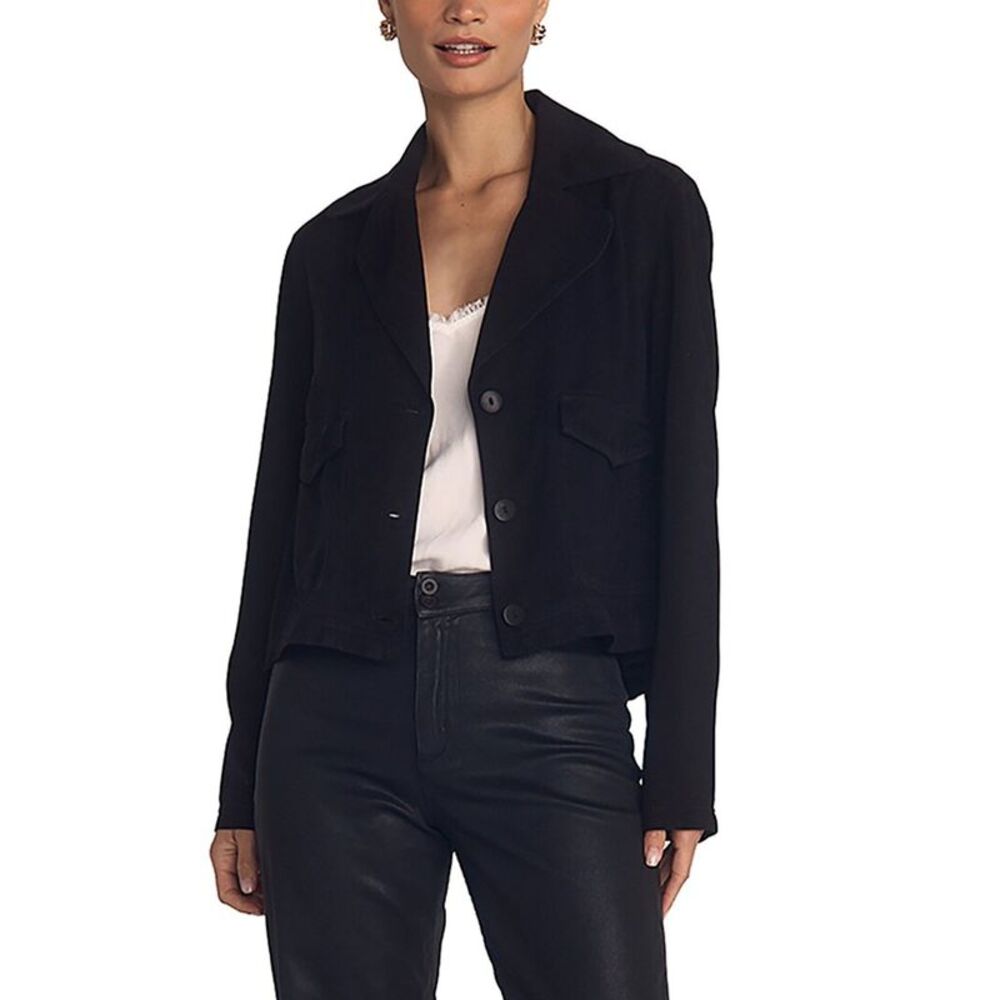 Bella Dahl Womens Utility Crop Trench Jacket